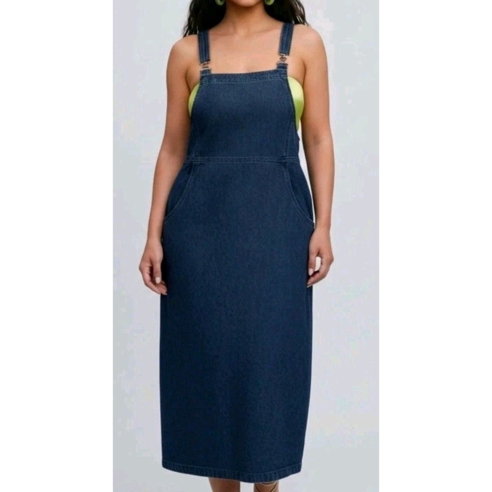 Vintage Talbots Maxi Jean/Denim Dress, Sleeveless, Size M